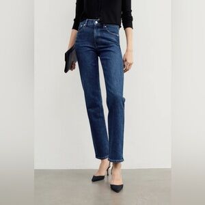 AYR "The Pop" High Rise Straight Leg Jeans in Icon Wash - 28L